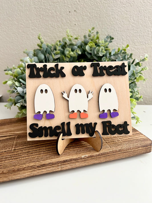 Trick or treat smell my feet ghosts