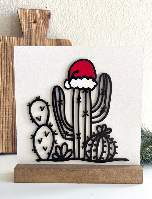 Christmas cactus sign