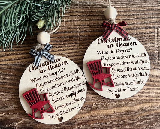 Christmas in Heaven ornament