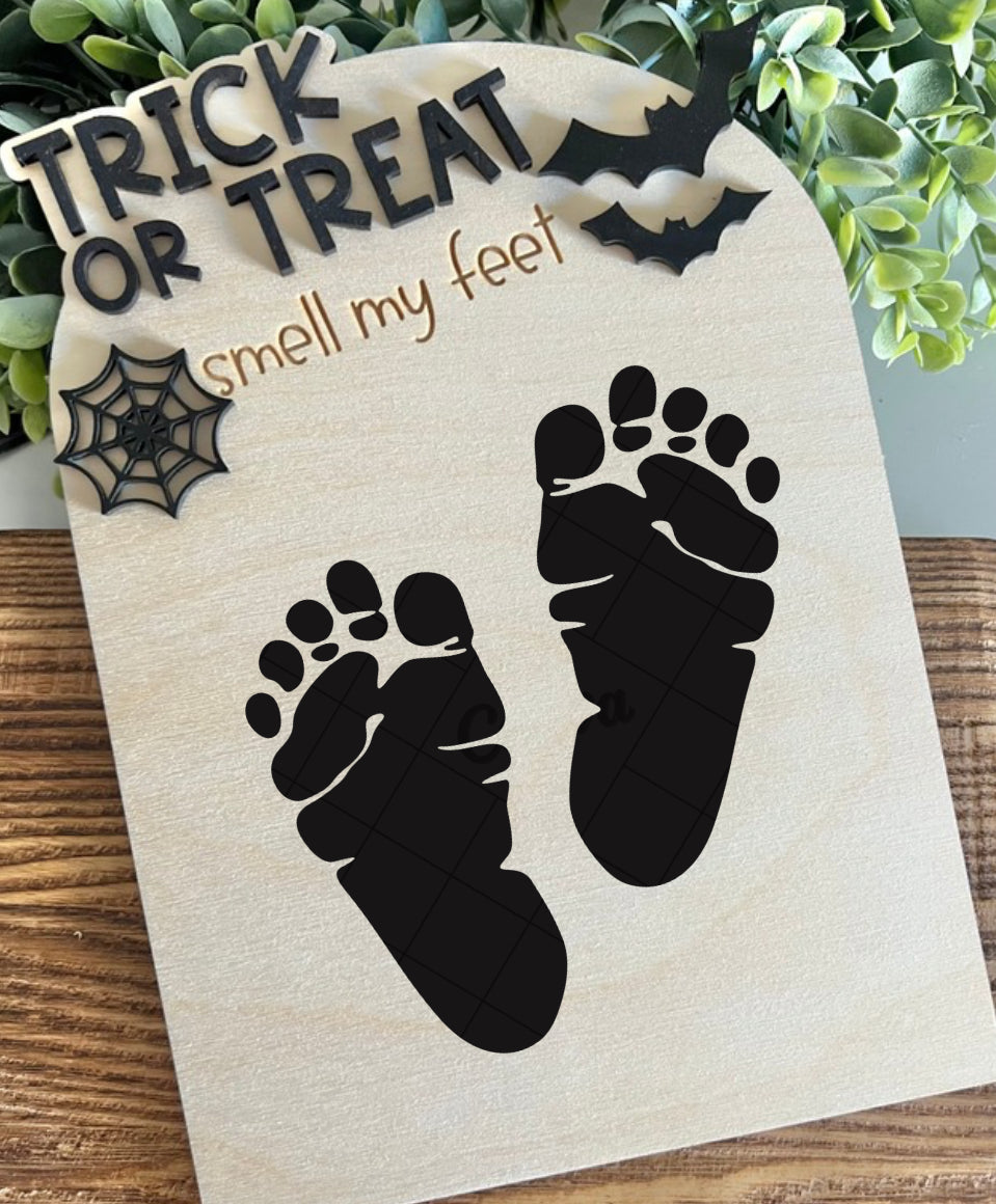 Trick or treat smell my feet!