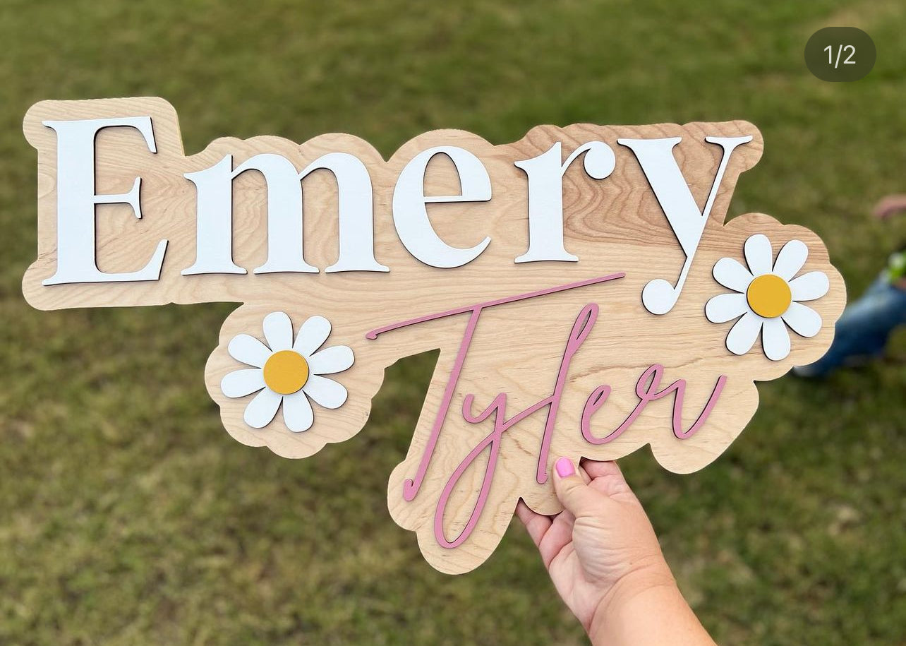 Custom name sign